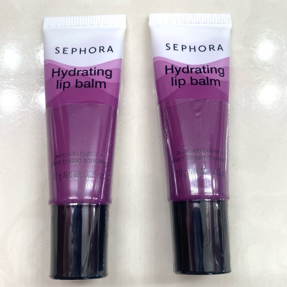 2X Sephora Hydrating LipBalm Avocado Butter & Plant Based Squalane #4 Berry, New - Picture 5 of 8